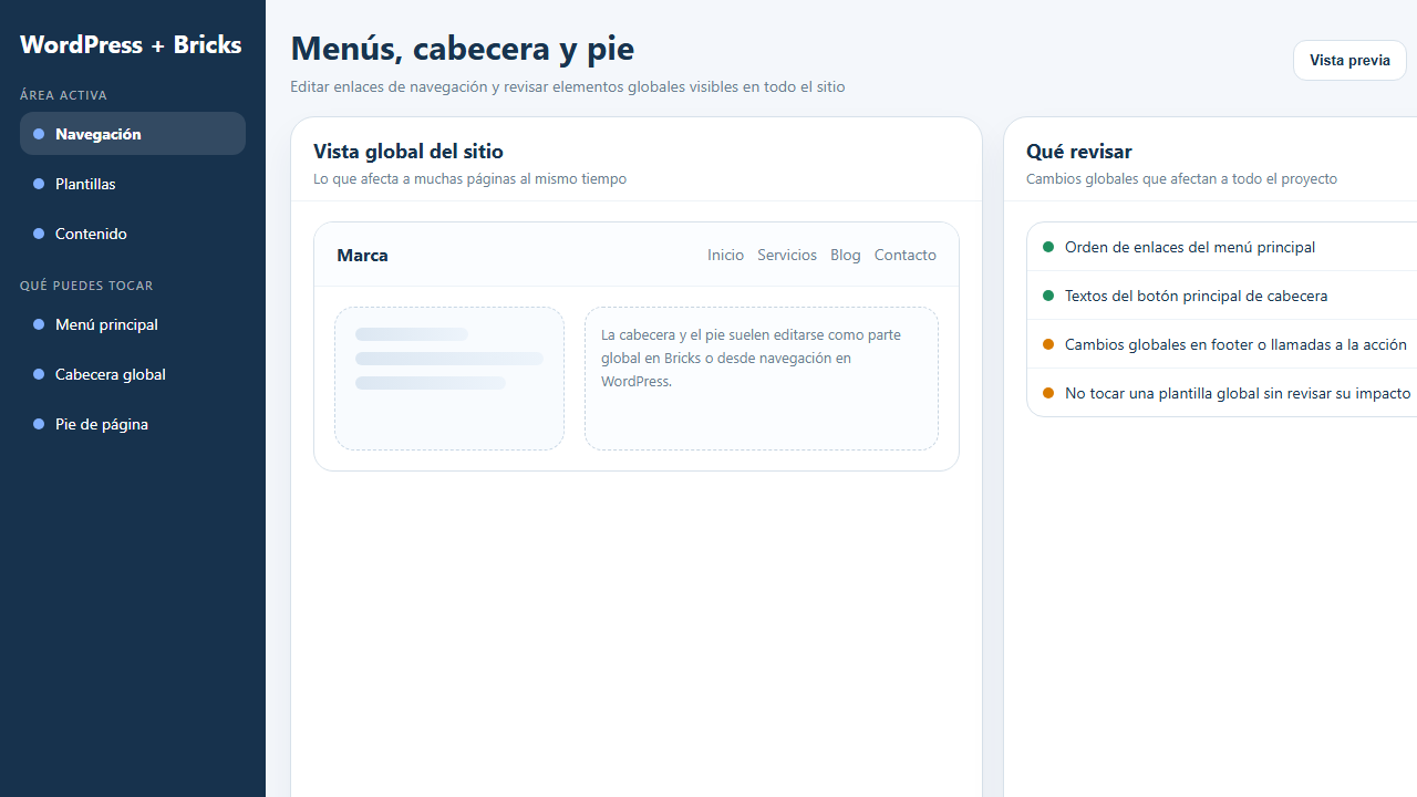 Estructura global gen&eacute;rica