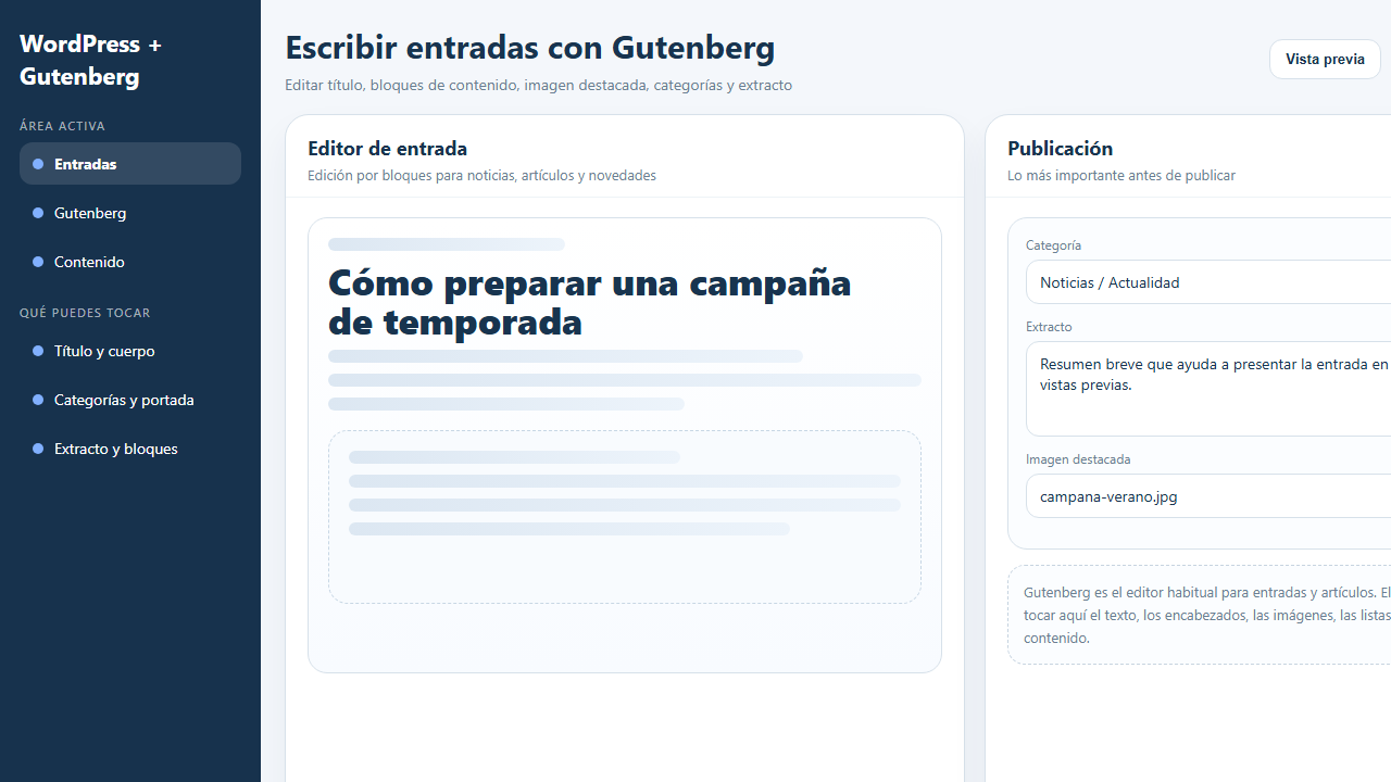 Editor gen&eacute;rico Gutenberg